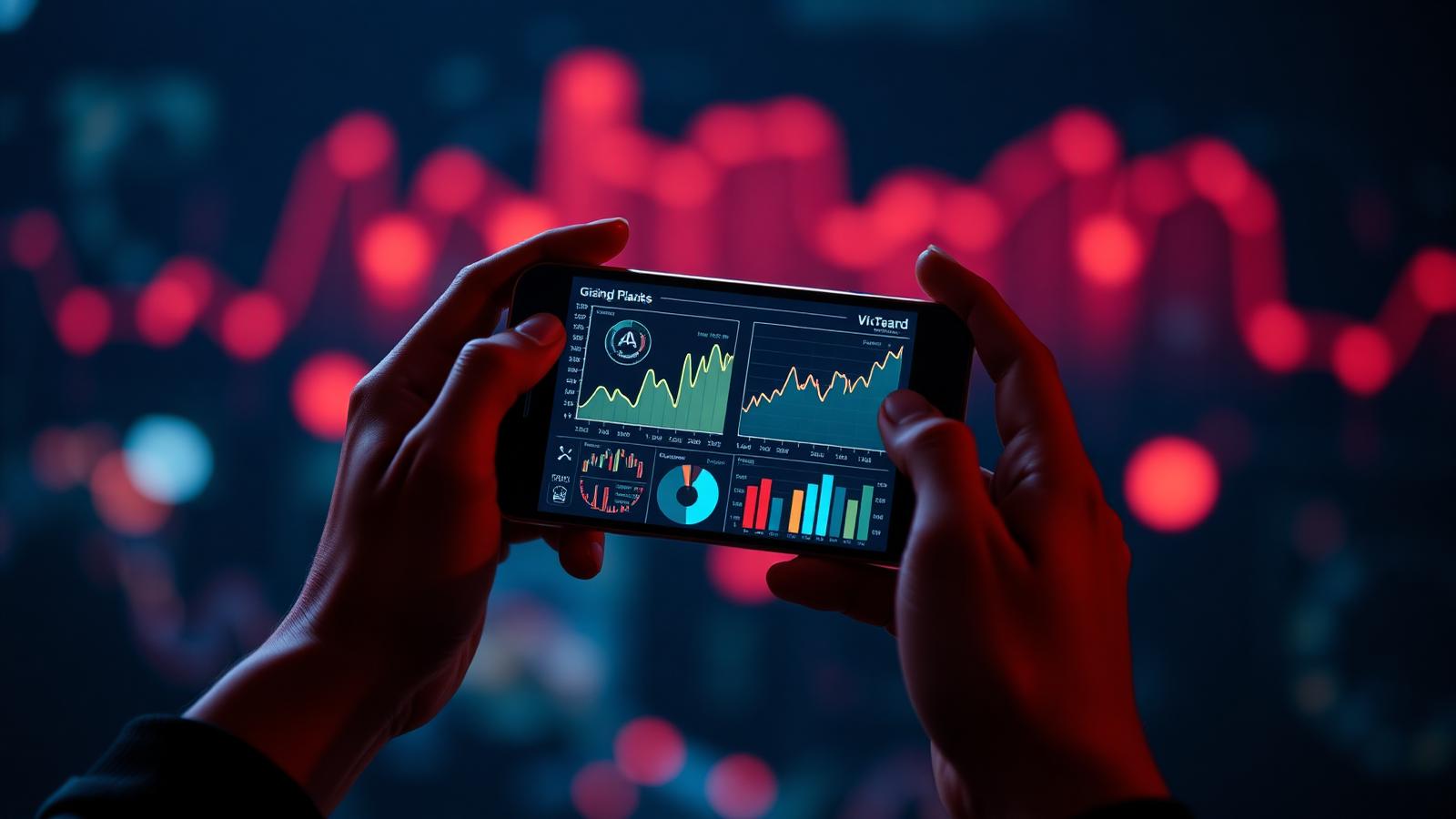 Application de mathématiques affichée sur un smartphone